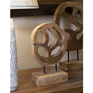 Mauro Ferretti скульптура Lubang из тика 18x10x27 см коричневый