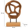 Mauro Ferretti скульптура Lubang из тика 18x10x27 см коричневый