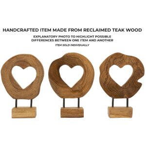 Mauro Ferretti Skulptur Hasi Teakholz 20x10x28 cm braun