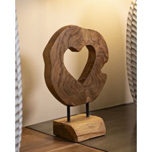 Mauro Ferretti Skulptur Hasi Teakholz 20x10x28 cm braun