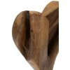 Mauro Ferretti Skulptur Herz Teakholz 15x10x35 cm braun