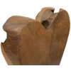 Mauro Ferretti Skulptur Herz Teakholz 15x10x35 cm braun