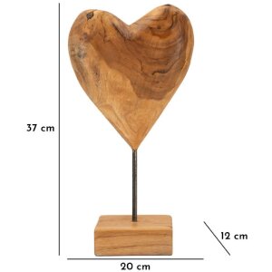 Mauro Ferretti Skulptur Dobu Teakholz 20x12x37 cm braun