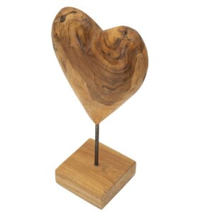 Mauro Ferretti Skulptur Dobu Teakholz 20x12x37 cm braun