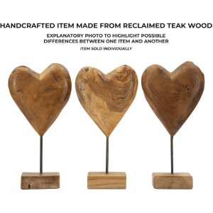 Mauro Ferretti Skulptur Dobu Teakholz 20x12x37 cm braun