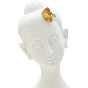 Mauro Ferretti Büste Buddha 21,5x16x35 cm weiß...