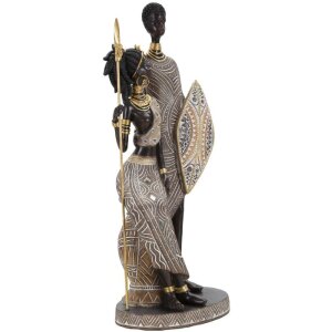 Mauro Ferretti Masai Figurenpaar 16,5x11,5x38 cm