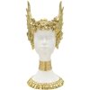 Mauro Ferretti Athena Statue mit Flügelkrone 17,5x17x38 weiß gold