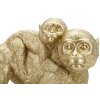 Mauro Ferretti Deko Affe mit Baby 29,5x11,5x18,5 gold
