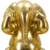 Mauro Ferretti Deko Elefanten Set 3er Nicht sehen hören sprechen 15,5x20,5 gold