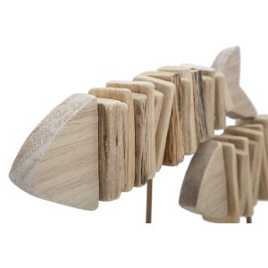 Mauro Ferretti Deko Skulptur Fische 37x10x24 natur