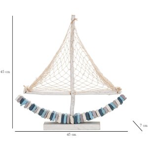 Mauro Ferretti декоративный парусник 45x7x45 многоцветный