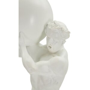 Mauro Ferretti Skulptur Atlas 18x12,5x50 weiß