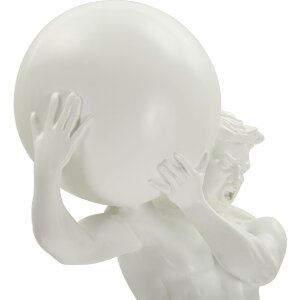 Mauro Ferretti Skulptur Atlas 18x12,5x50 weiß
