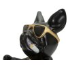 Mauro Ferretti Dekofigur Hund Ball mit Schale 18,5x20,5x20 cm schwarz gold
