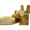 Mauro Ferretti Dekoskulptur Hund Pit mit Tablett 30x64x91 cm gold