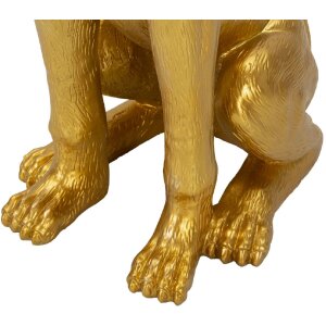 Mauro Ferretti декоративная скульптура собака Pit с подносом 27x51x74 см золото