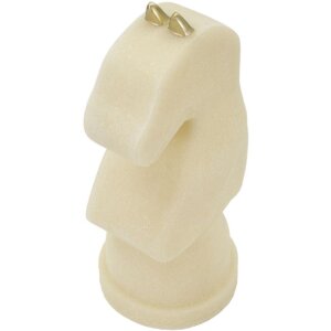 Mauro Ferretti Dekofigur Schachpferd Quarzy 14x13x31 cm weiß gold