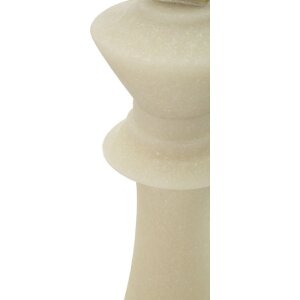 Mauro Ferretti Dekofigur Schachkönig Quarzy Ø13x41 cm weiß gold