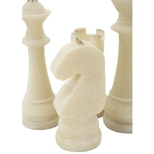 Mauro Ferretti Schachfiguren Set Quarzy 8-teilig weiß gold