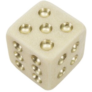 Mauro Ferretti Würfel Quarzy 12x12x12 cm weiß gold