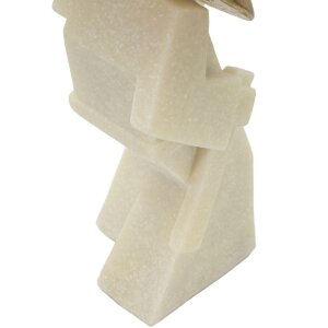 Декоративная фигурка Mauro Ferretti Самурай Току Кварци 14x9x24,5 см белое золото