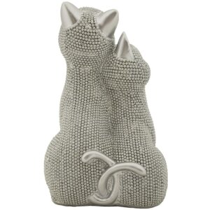 Mauro Ferretti Dekofigur Katzenpaar Sparky 13x10x21 cm silber