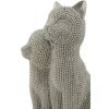 Mauro Ferretti Dekofigur Katzenpaar Sparky 13x10x21 cm silber