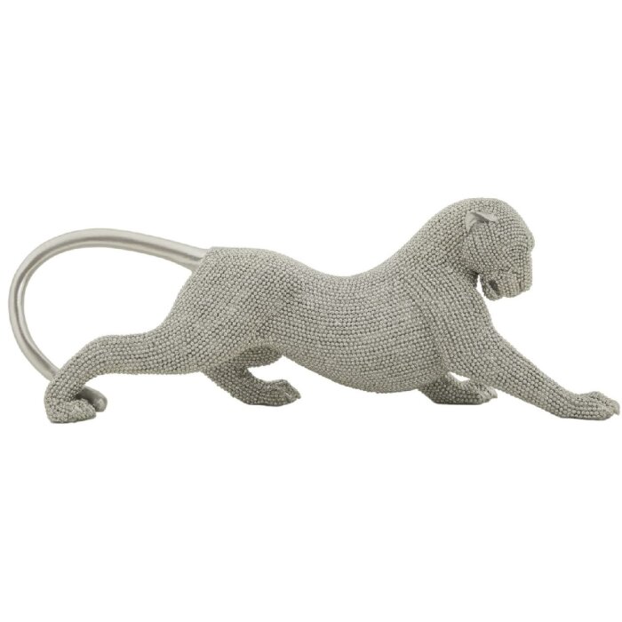 Mauro Ferretti Декоративная фигурка пантеры Sparky 32x9x11 см серебро