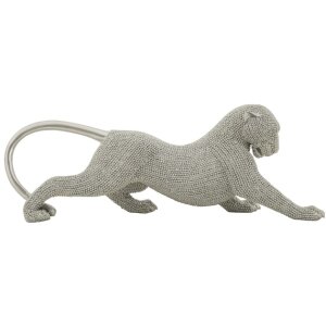 Mauro Ferretti Dekofigur Panther Sparky 32x9x11 cm silber