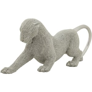 Mauro Ferretti Декоративная фигурка пантеры Sparky 32x9x11 см серебро