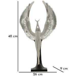 Mauro Ferretti декоративная фигурка-статуэтка Sparky 26x9x48 см серебристо-черный