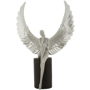 Mauro Ferretti Dekofigur Engel Sparky 24x8x34 cm silber...