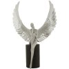 Mauro Ferretti Dekofigur Engel Sparky 24x8x34 cm silber schwarz