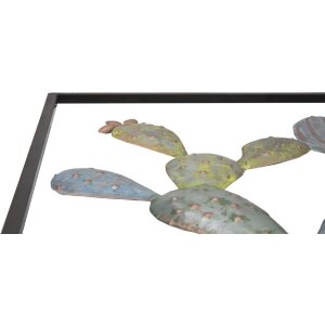 Mauro Ferretti настенное украшение кактус рамка 50x1.3x50 см зеленый светло-голубой