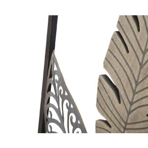 Mauro Ferretti Wanddeko Blätter 30,5x1,9x91 cm gold silber