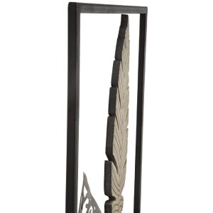 Mauro Ferretti Wanddeko Blätter 30,5x1,9x91 cm gold silber