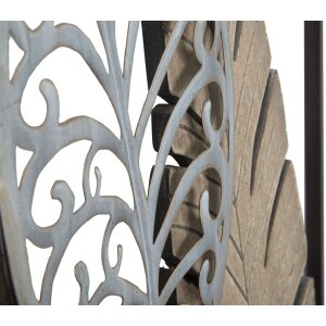 Настенное украшение Mauro Ferretti Листья 30,5x2,5x99,5 см золото серебро