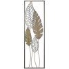 Настенное украшение Mauro Ferretti Листья 30,5x2,5x99,5 см золото серебро