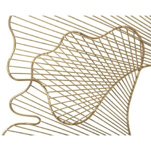 Mauro Ferretti Wandpaneel Glam-Blatt 79x5x68 cm golden