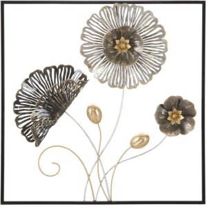 Mauro Ferretti Wanddekoration Square 50x5,5x50 cm mehrfarbig