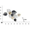 Mauro Ferretti Wandpaneel Half Leaf 62,5x5,5x40 cm mehrfarbig