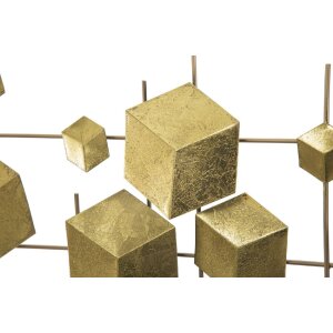 Mauro Ferretti Wandpaneel Abstract 90,5x3,5x50 cm goldfarben