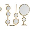 Настенное панно Mauro Ferretti Малые зеркала 35,5x1,5x90 см золотого цвета