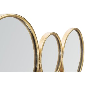 Настенное панно Mauro Ferretti с зеркалами 100x2,3x51,5 см золотого цвета