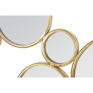 Настенное панно Mauro Ferretti с зеркалами 100x2,3x51,5 см золотого цвета