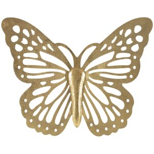 Mauro Ferretti Wanddeko Schmetterling 43x2x35 cm goldfarben