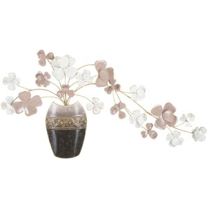 Mauro Ferretti Wandpaneel Vase 87,5x6x46 cm mehrfarbig