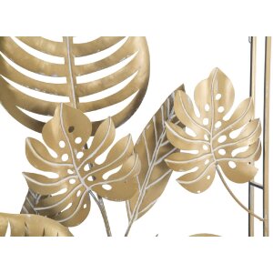 Mauro Ferretti Wandpaneel Jungle 60x80x6,5 cm goldfarben