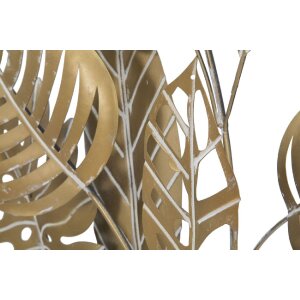 Mauro Ferretti Wandpaneel Jungle 60x80x6,5 cm goldfarben